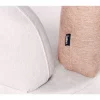 Chaise-longue com encosto em tecido castanho à direita ARCEY