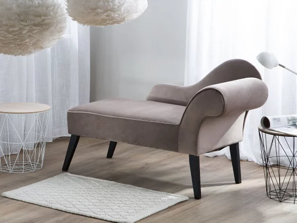 Chaiselongue BIARRITZ taupe rechtsseitig CH