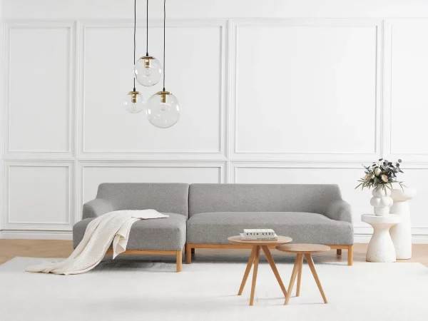 Right Corner Sofa Grey SOSJO