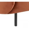 Sofá de 3 lugares em veludo laranja LOEN