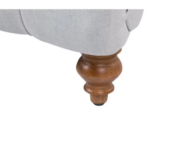 Chaise-longue em tecido cinzento MURET