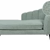 Right Hand Boucle Chaise Lounge ALLIER Green DEF