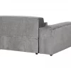 Chaise-longue em tecido cinzento à direita HELLNAR