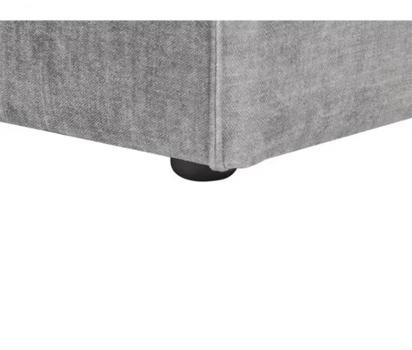Chaise-longue em tecido cinzento à direita HELLNAR