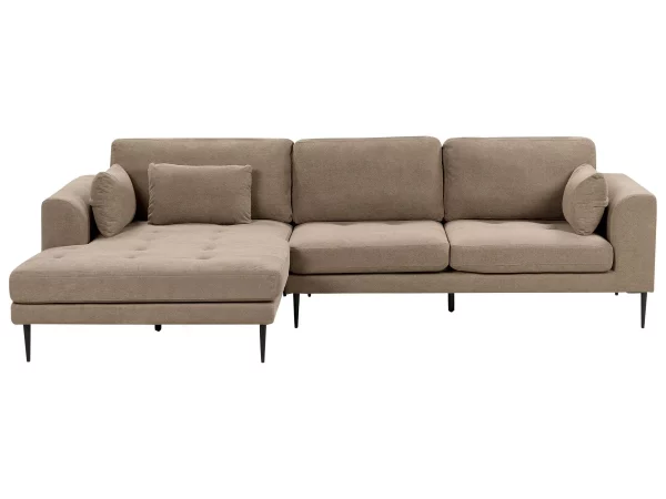 Corner Sofa R, FLAM, Light Brown, DEF