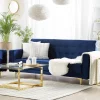 Dreisitzer ABERDEEN Samt Marineblau CH