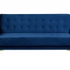 Dreisitzer ABERDEEN Samt Marineblau CH