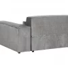 Chaise-longue em tecido cinzento à esquerda HELLNAR