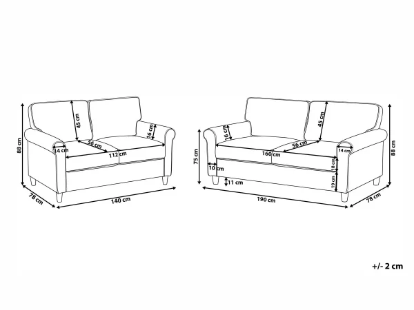 Sofa Set, RONNEBY, Green, DEF