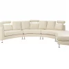 Sofa ROTUNDE aus Stoff, beige CH