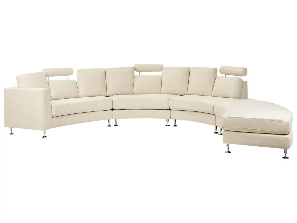Sofa ROTUNDE aus Stoff, beige CH