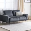 Sofa SOVIK, 2-seater, black PU DEF