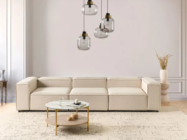3 Seater Modular Sofa Beige ARDAL