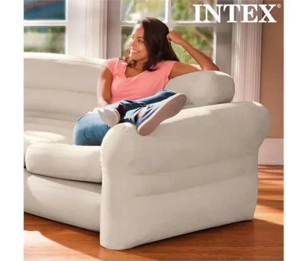 Sofá Insuflável Intex Estante de canto 257 x 76 x 203 cm